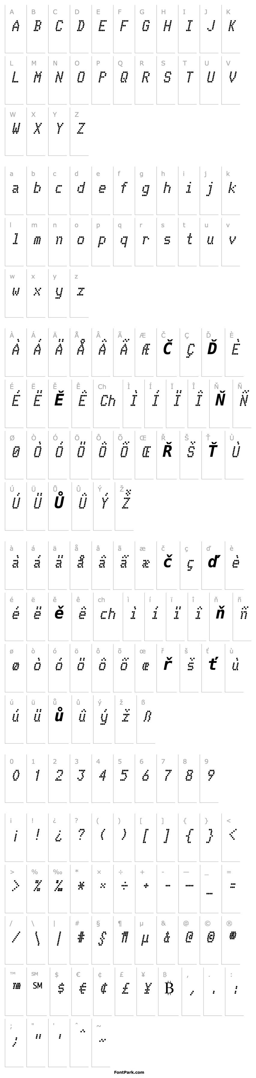 Přehled Telidon Bold Italic