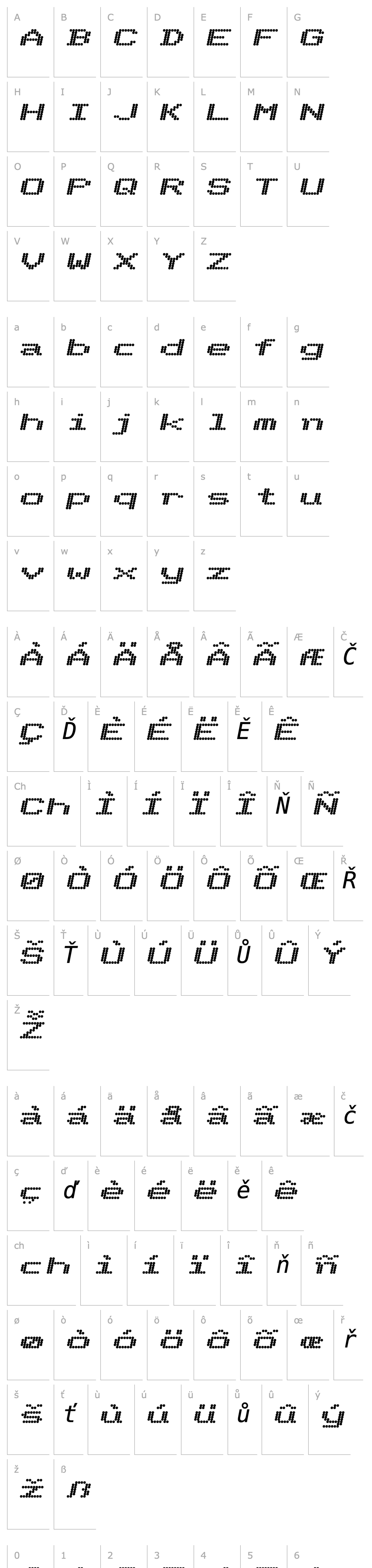 Přehled Telidon ExHv Italic