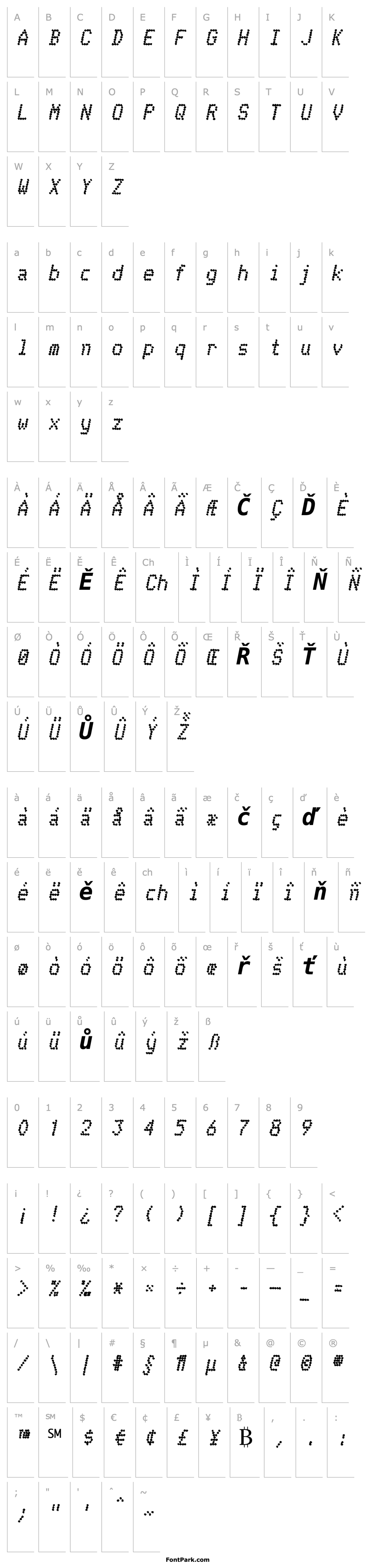 Overview Telidon Ink Bold Italic