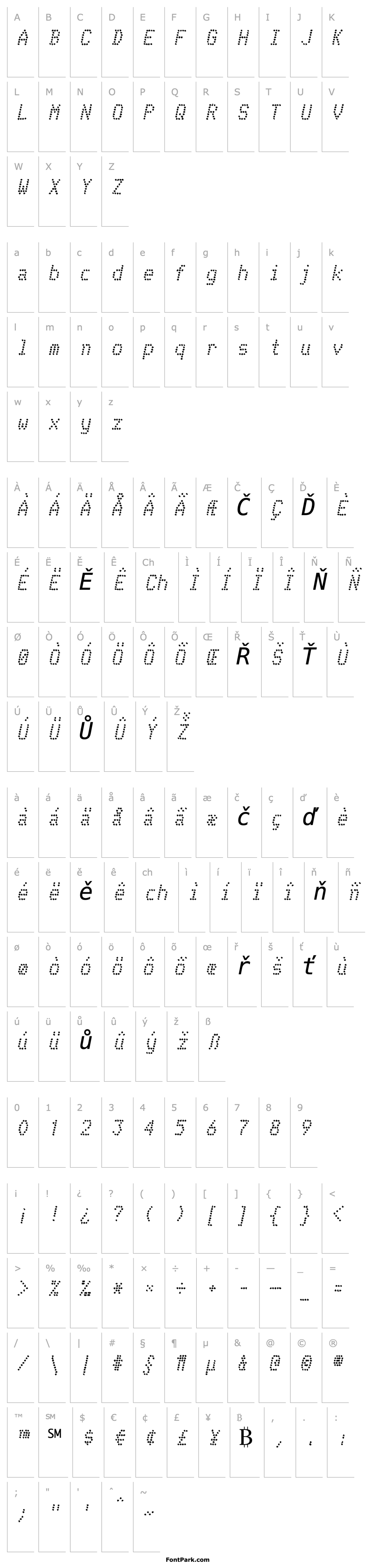 Overview Telidon Ink Italic