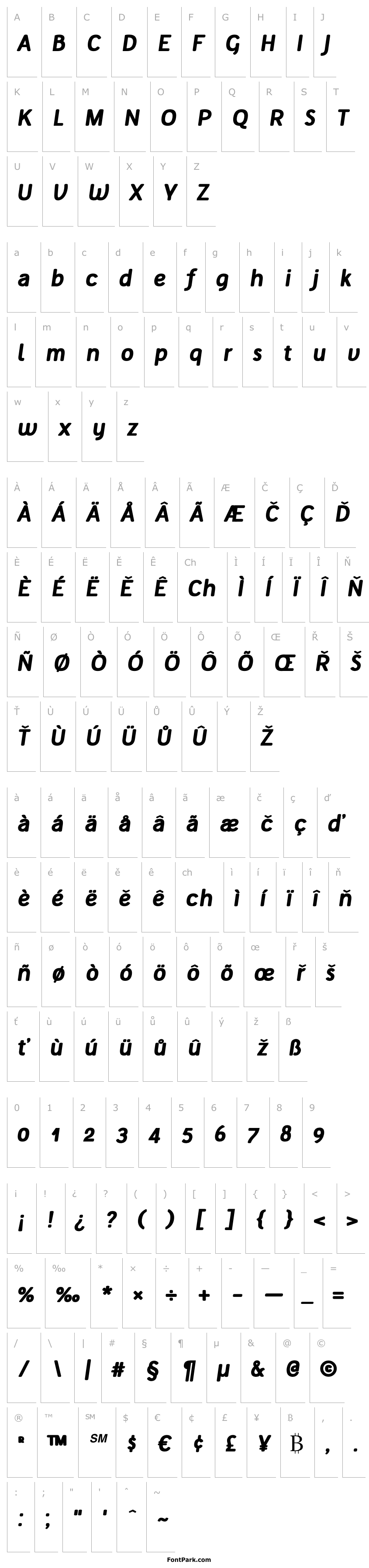 Přehled Tellural Alt Bold Italic