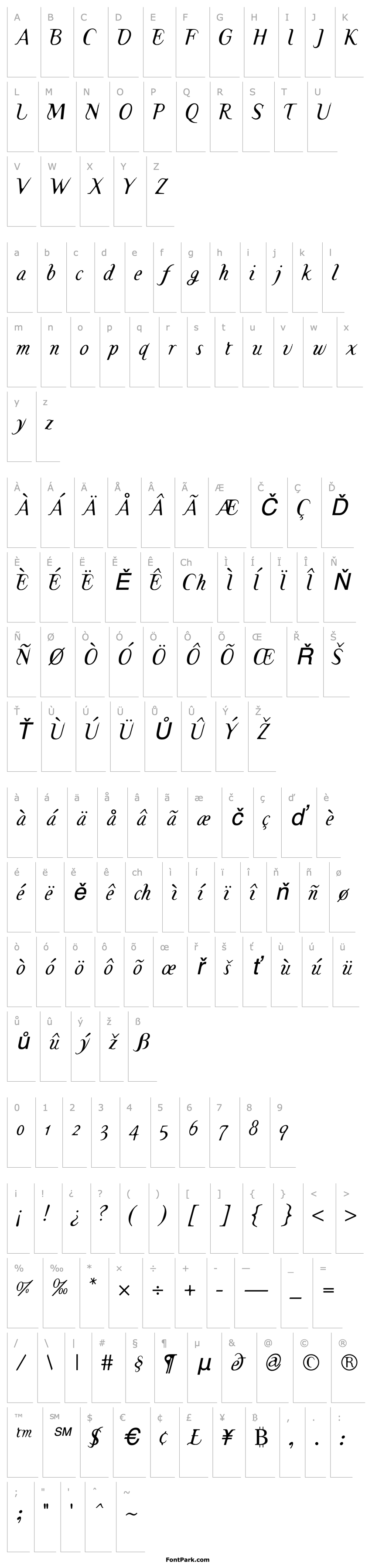 Přehled TemaCantante-Italic