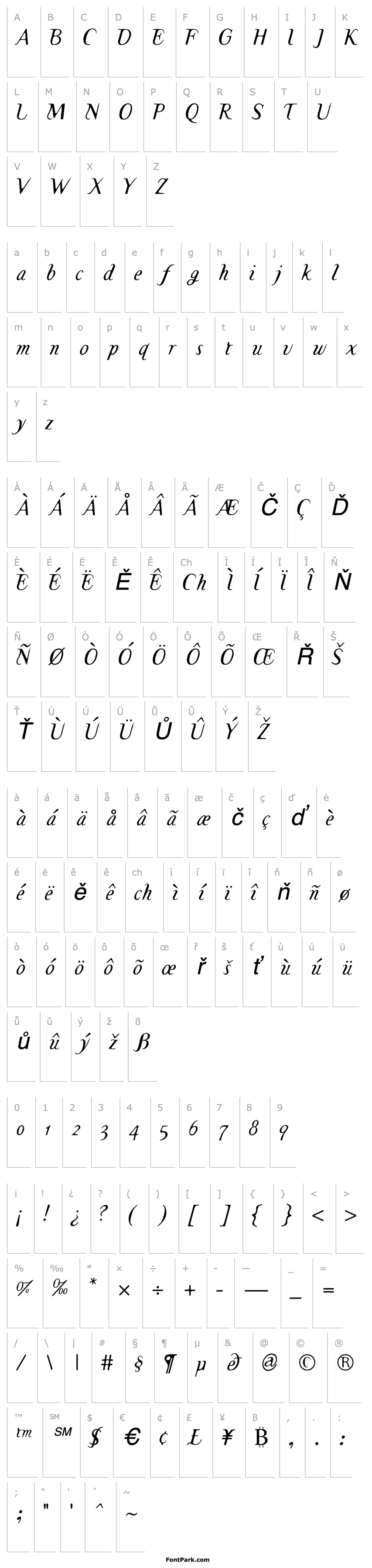 Overview TemaCantanteItalic Italic