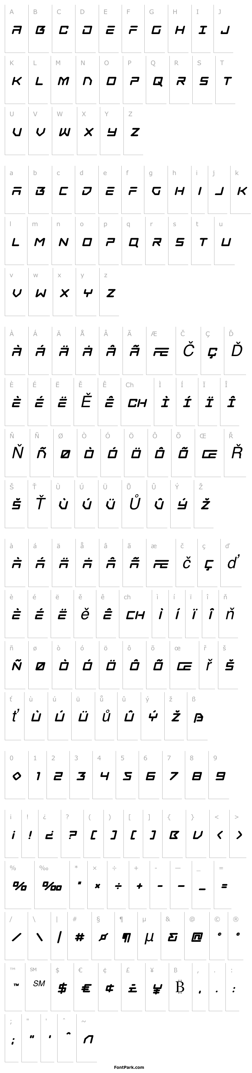 Přehled Tempest Apache Bold Italic