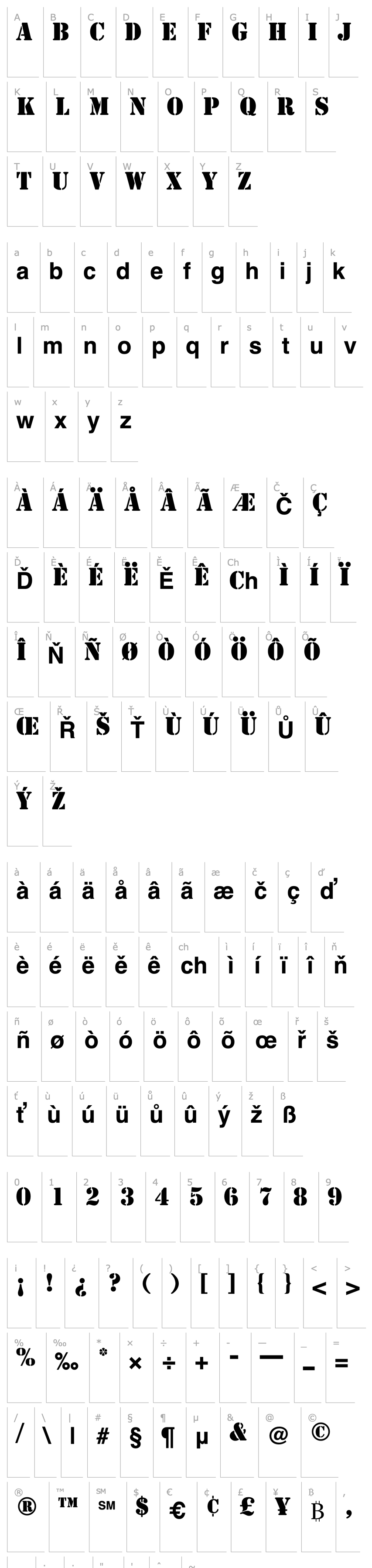 Overview Template Caps SSi Bold