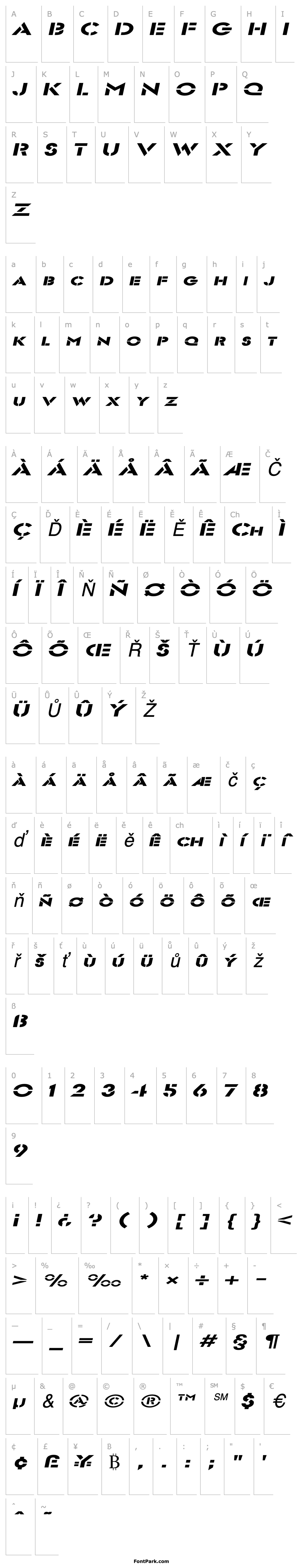 Overview Templett Extended Italic