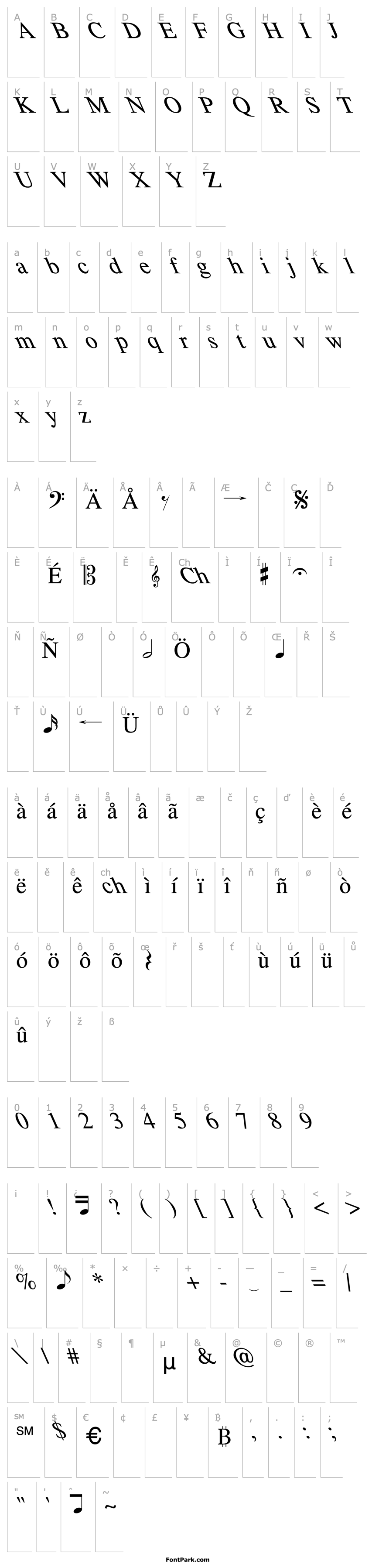 Overview Tempo Font Extreme Lefti