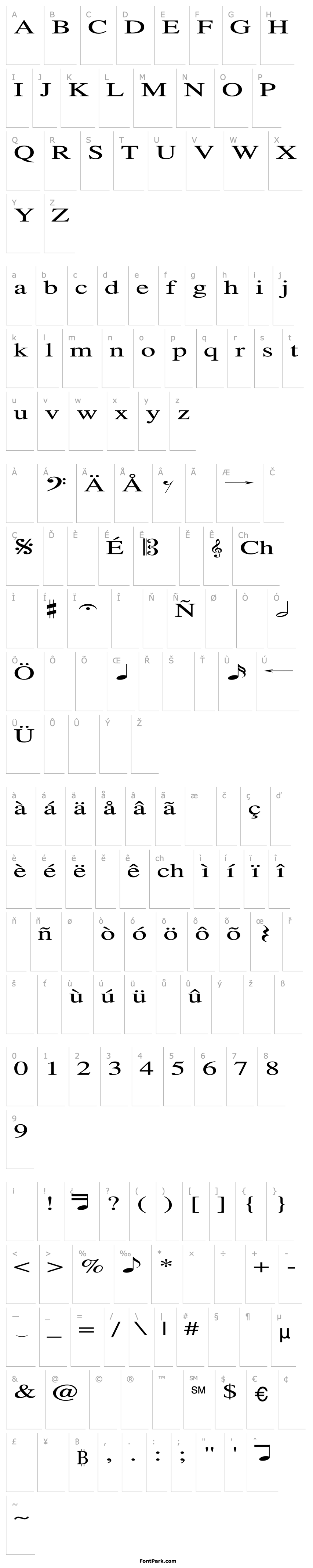 Overview TempoFont Ex