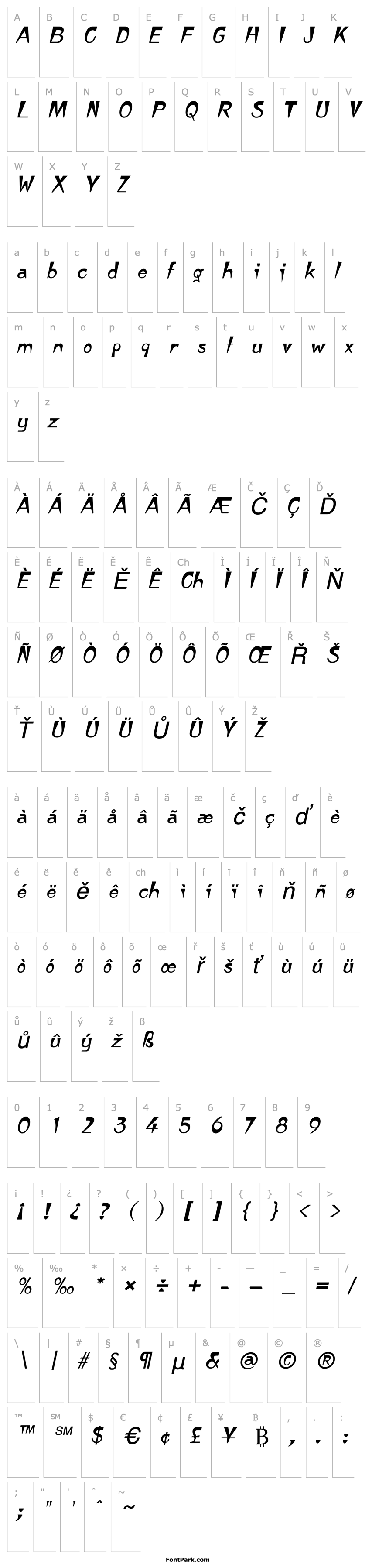 Overview Tempura Italic