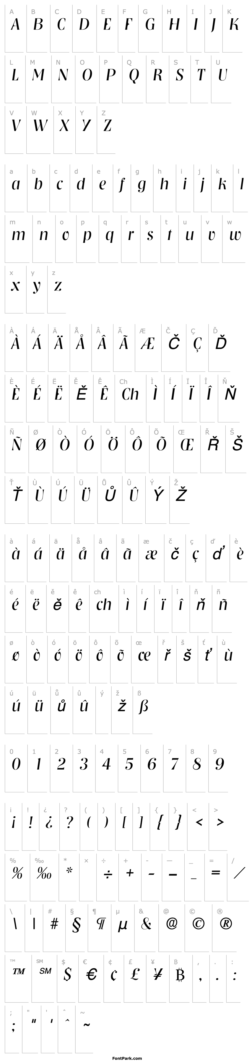 Overview Tennessee Light SF Italic