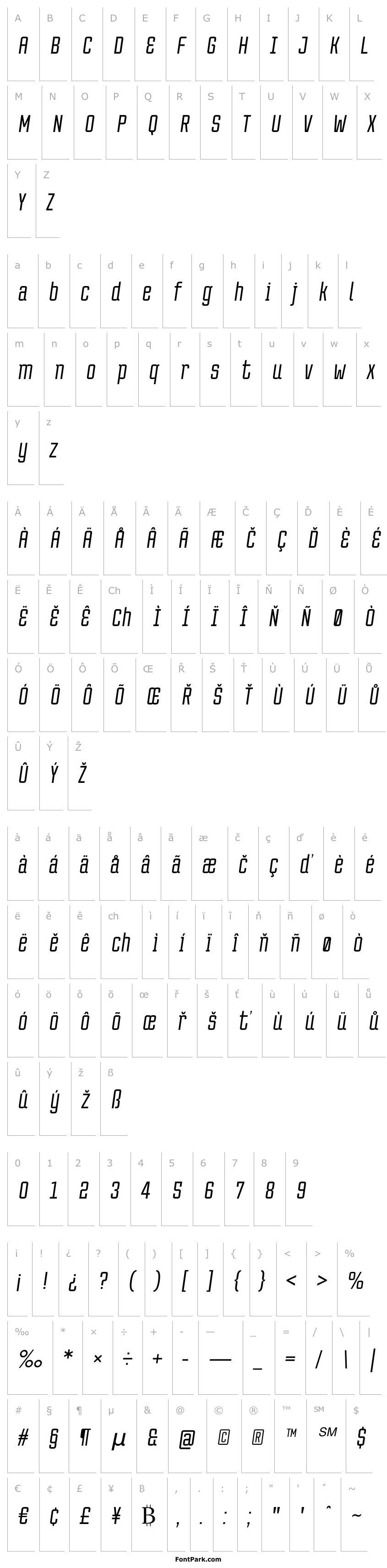 Přehled Tentram Italic