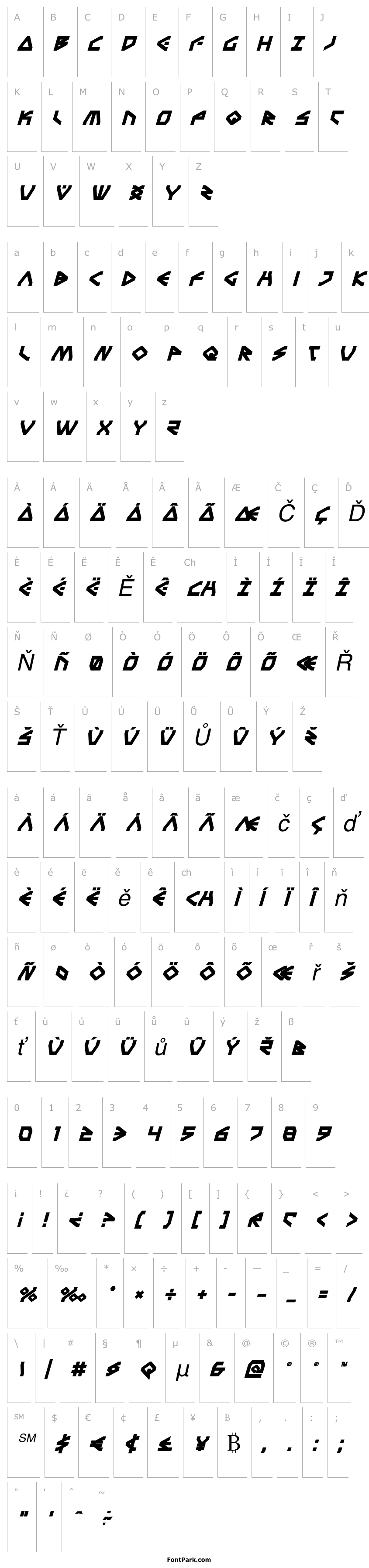 Overview Terra Firma Bold Italic