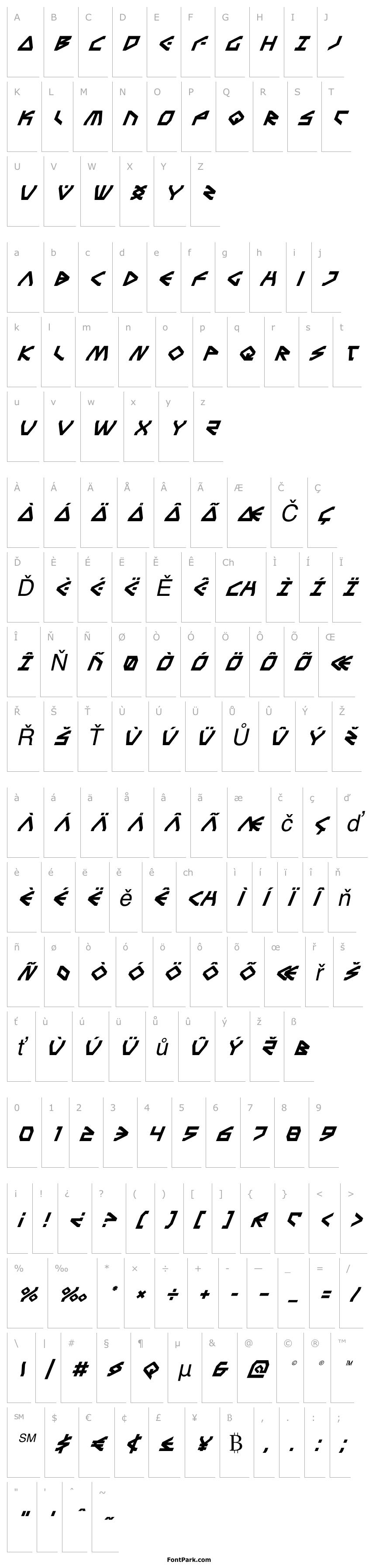 Přehled Terra Firma Super-Italic