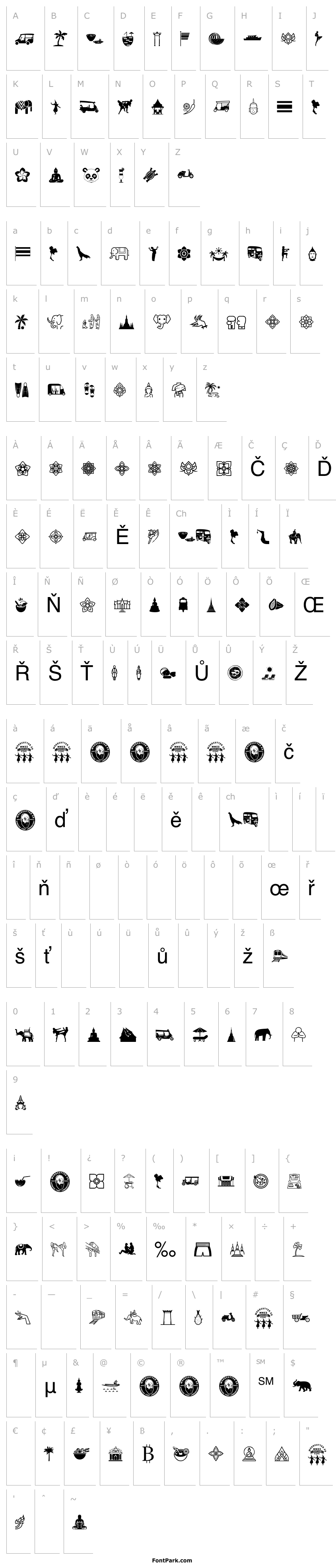 Overview Thailand Icons