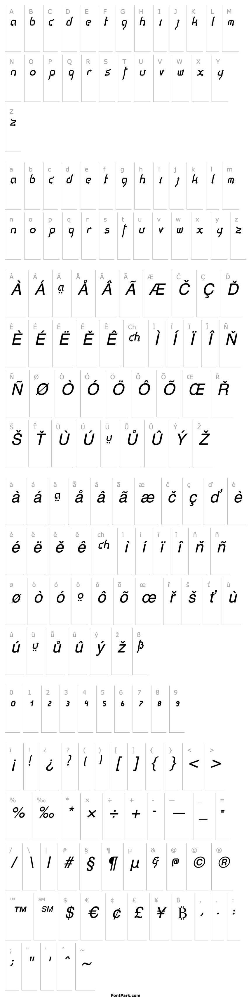 Overview Thaipe Italic