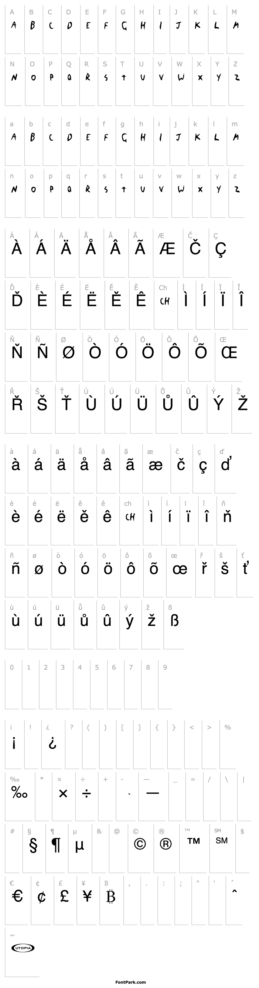 Overview The Blick Font