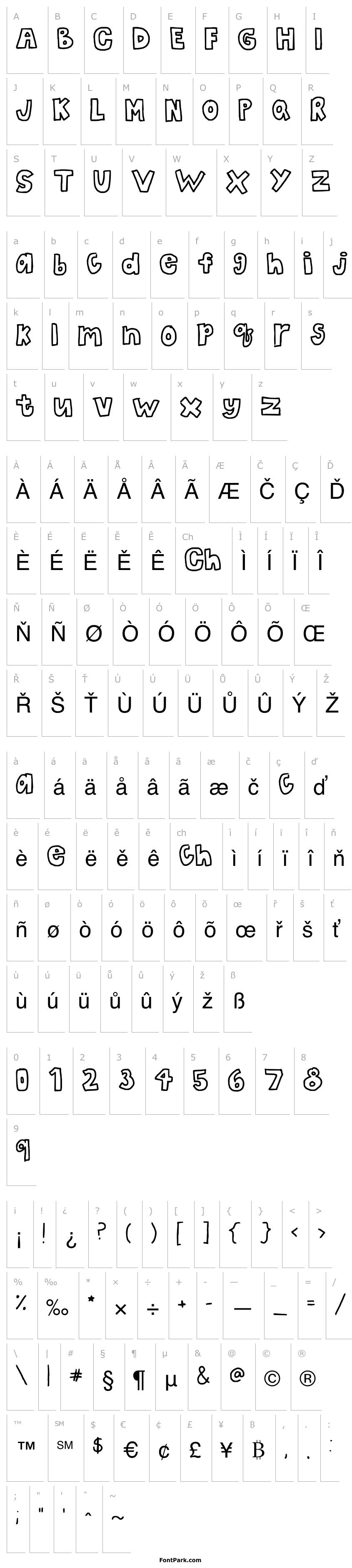 Overview the bubble letters