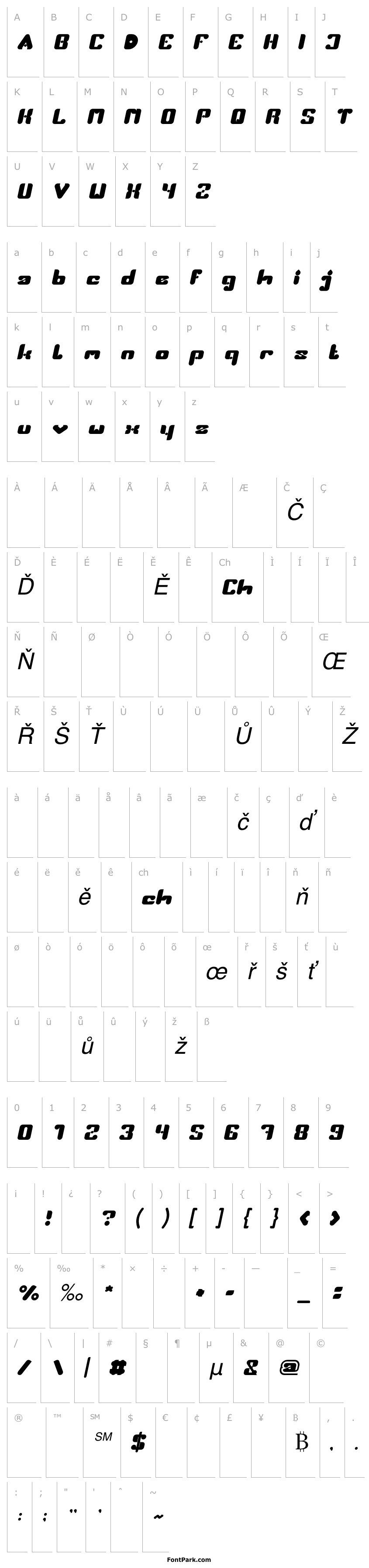 Přehled THE EARTH Italic