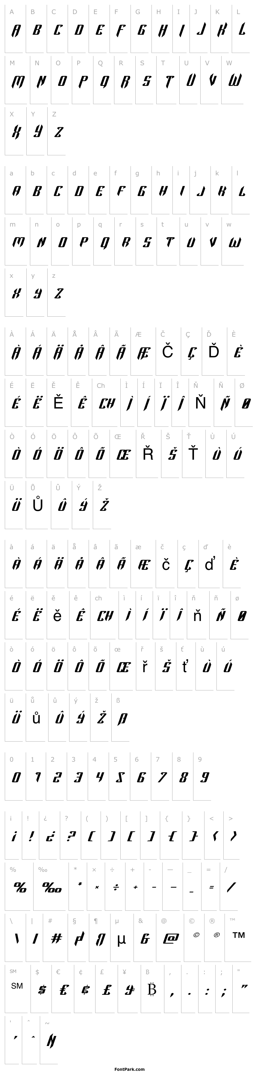 Přehled The Immortal Expanded Italic