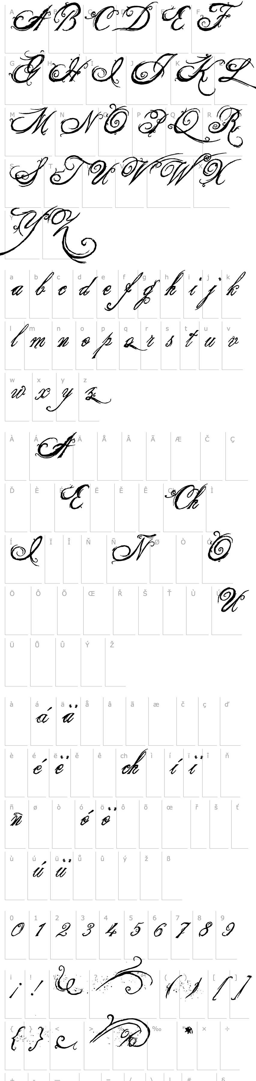 Overview the King & Queen font