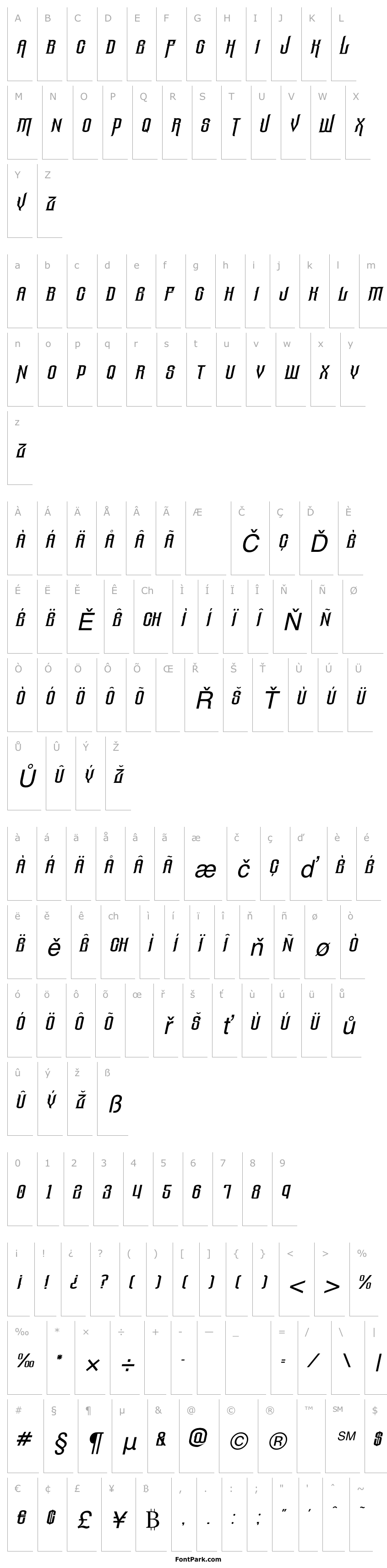 Přehled The Lost Canyon Italic