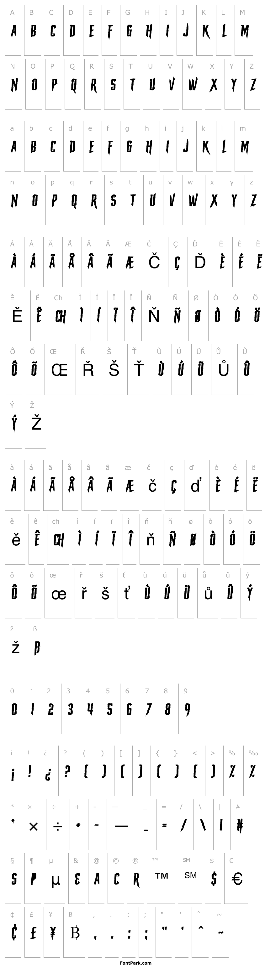 The Macabre Font | FontPark.com