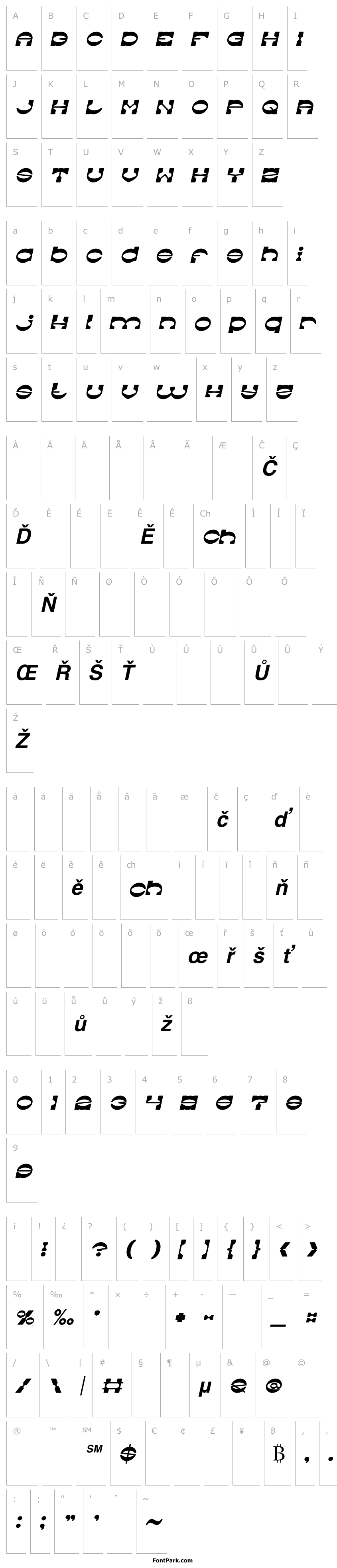 Přehled The Machine Gun Bold Italic