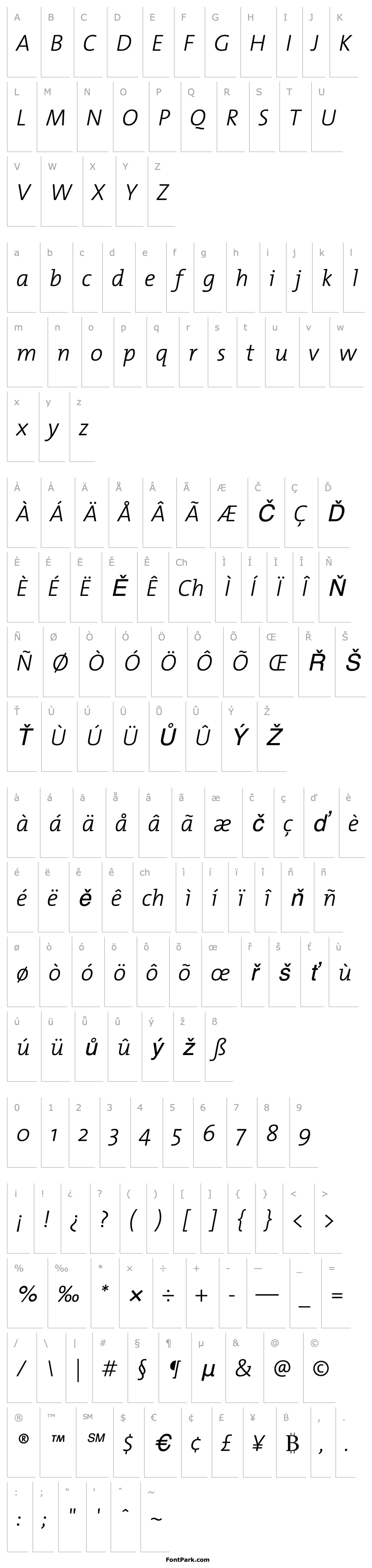 Overview TheMix Light Italic