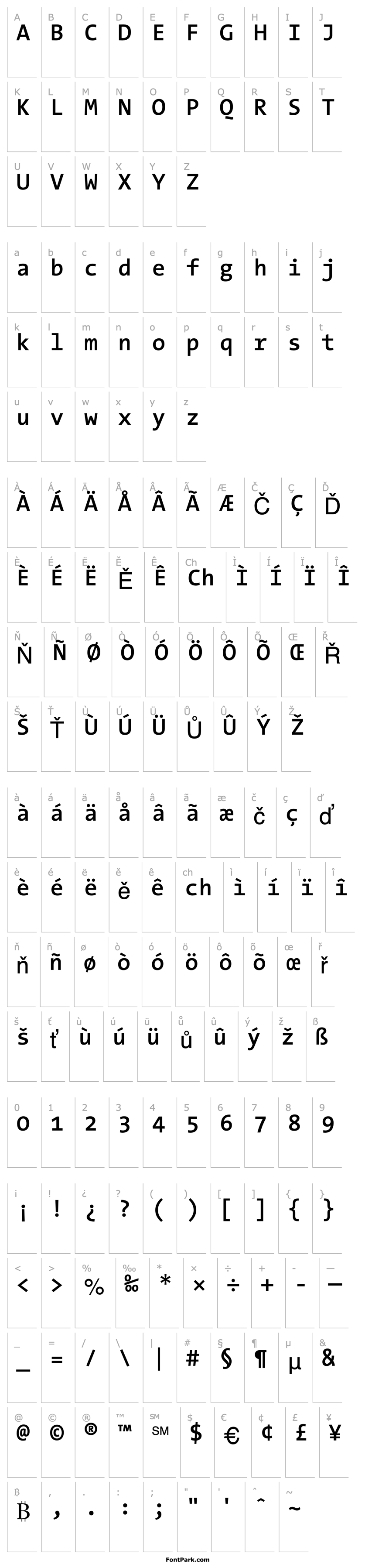 Overview TheSansMono Semi Bold