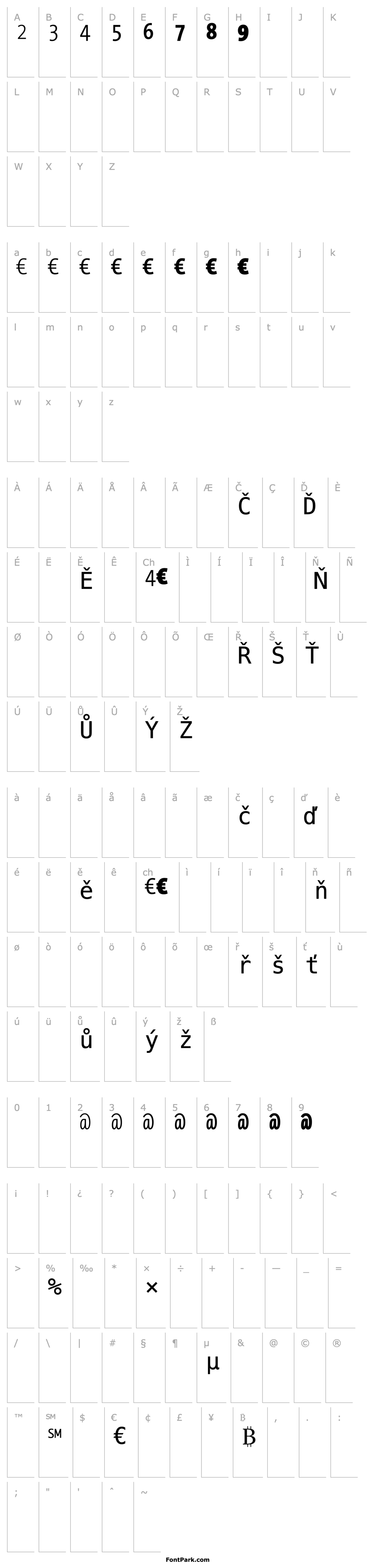 Overview TheSansMonoConEuro Plain