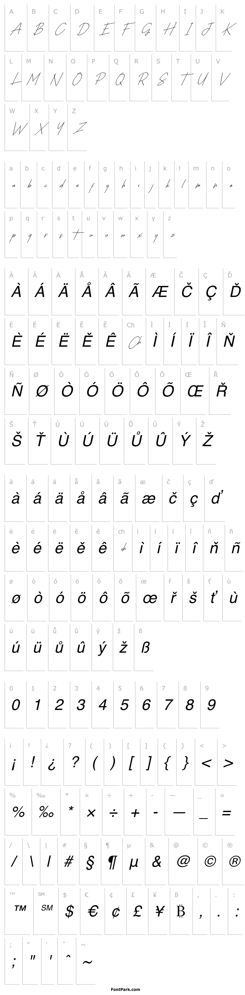 Přehled TheSayinistic-Italic