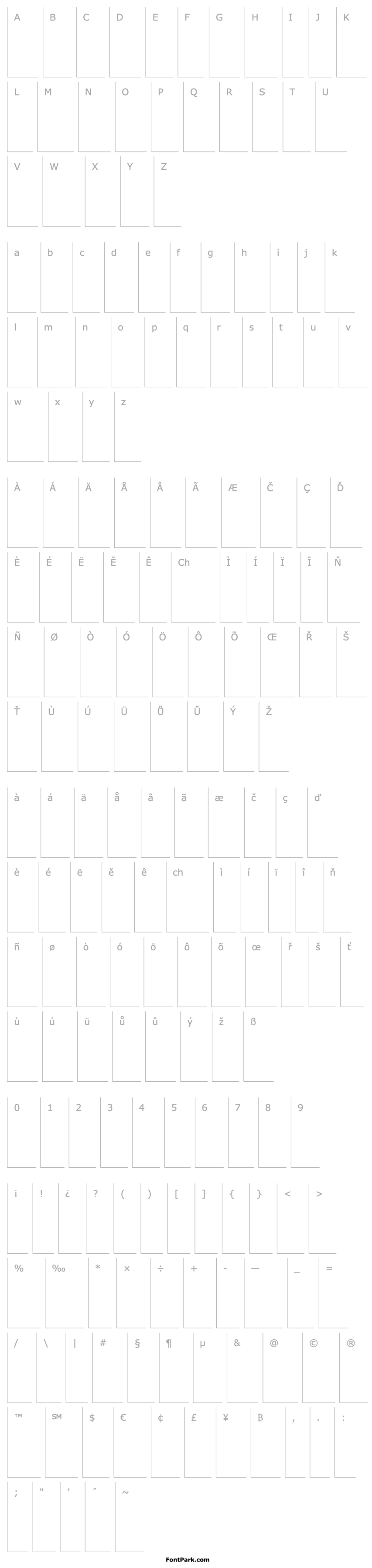 Overview TheSerif Light Caps Italic