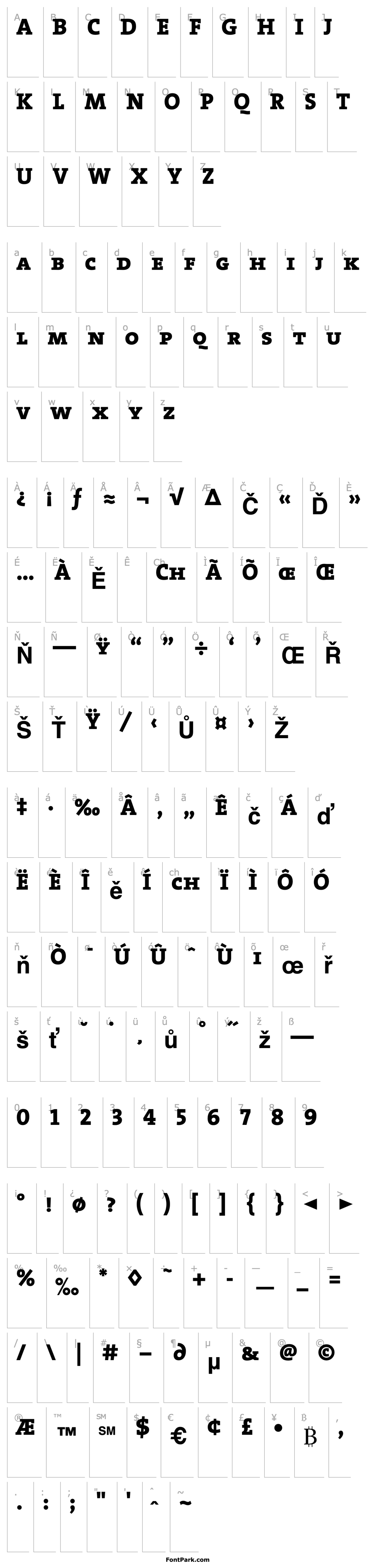 Overview TheSerifCaps-ExtraBold