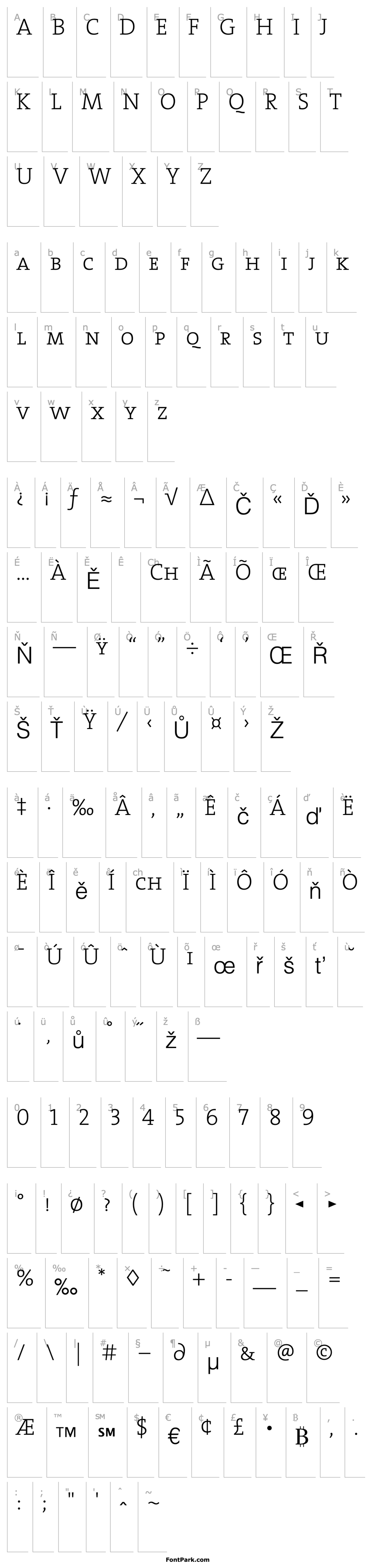 Overview TheSerifCaps-ExtraLight