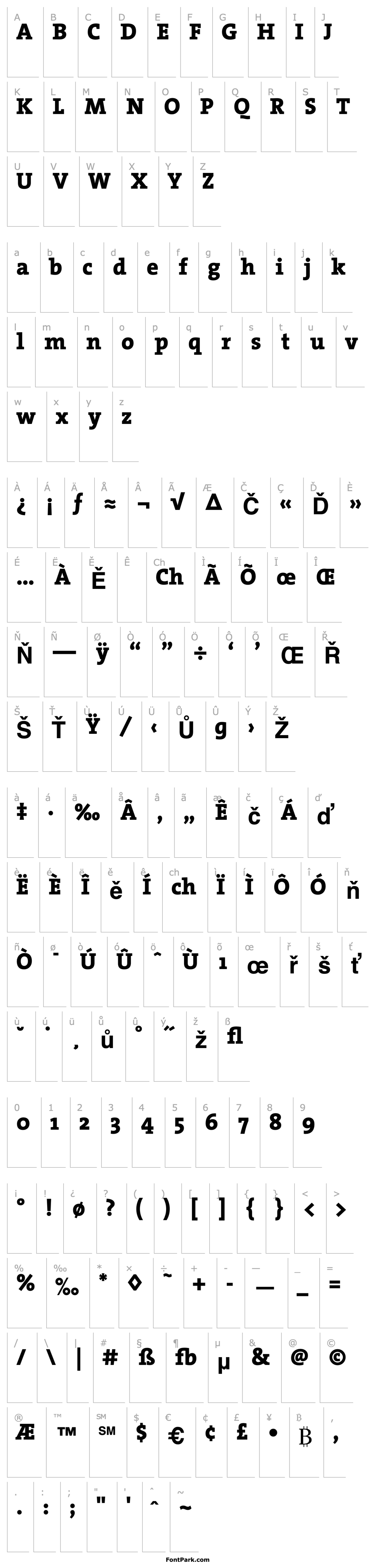 Overview TheSerifPlain-ExtraBold