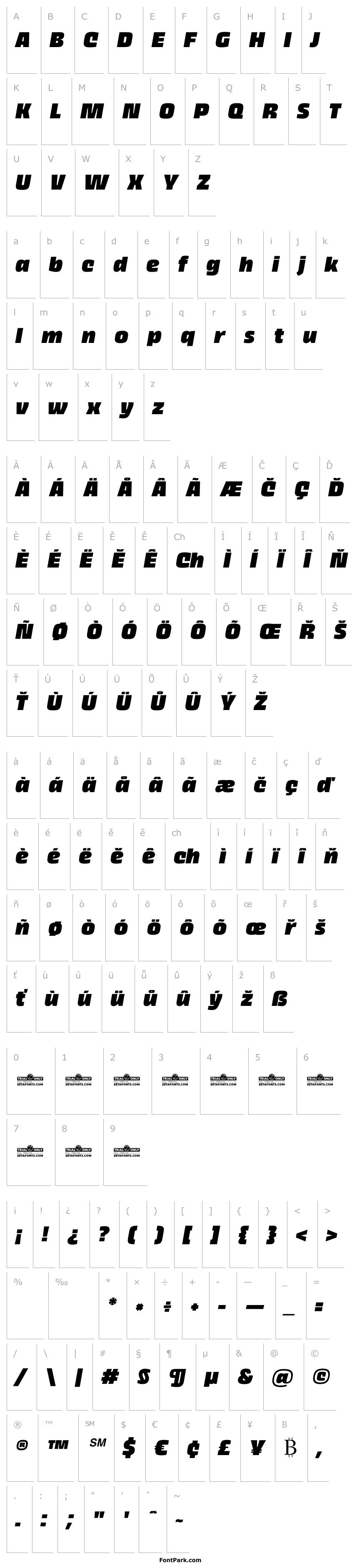 Overview Thicker Trial Black Slanted