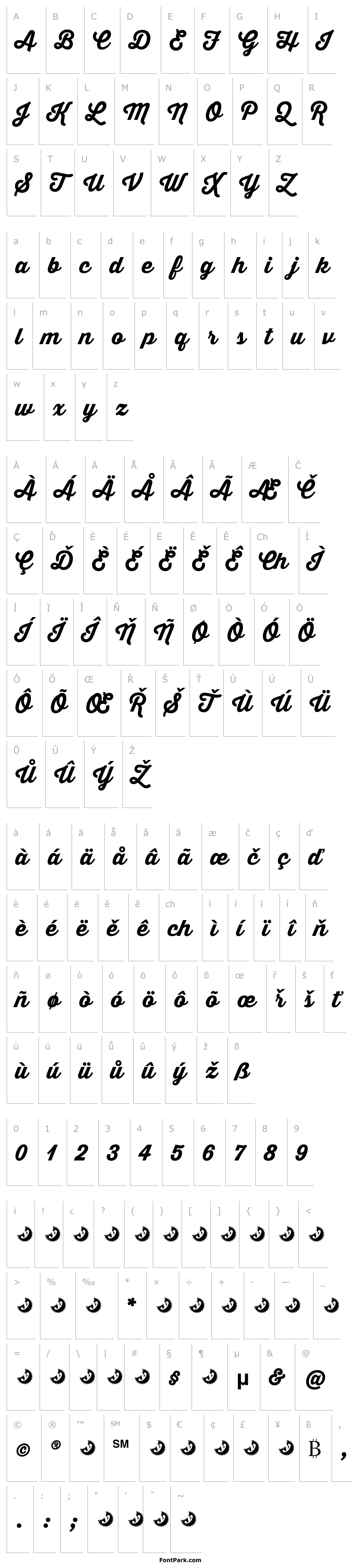 Overview Thirsty Script Extrabold Demo