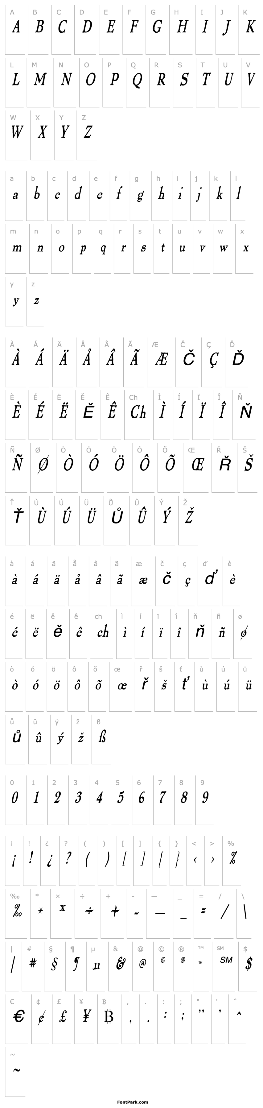 Overview ThomasPaineCondensed Italic