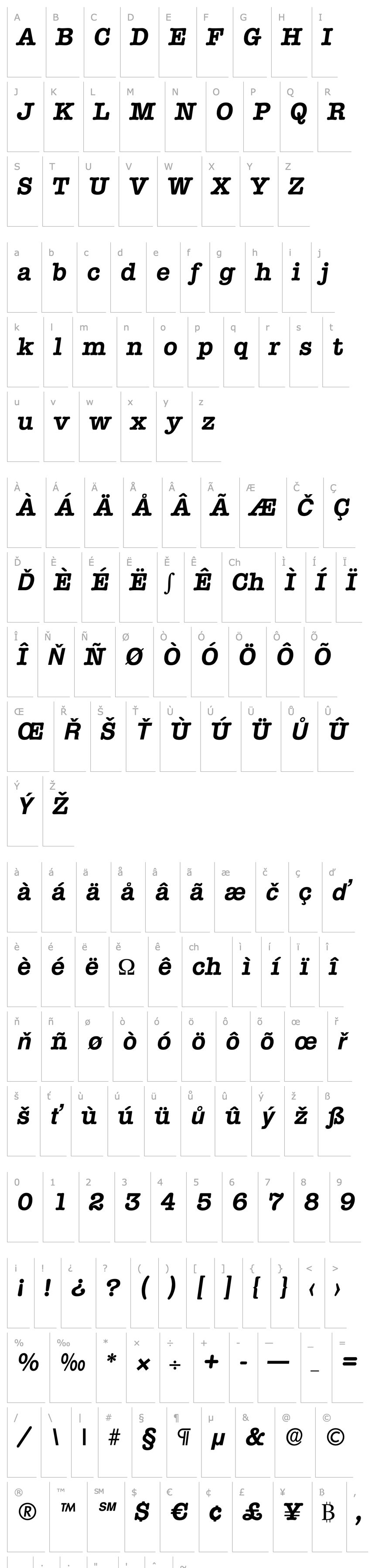 Overview ThorBecker Bold Italic