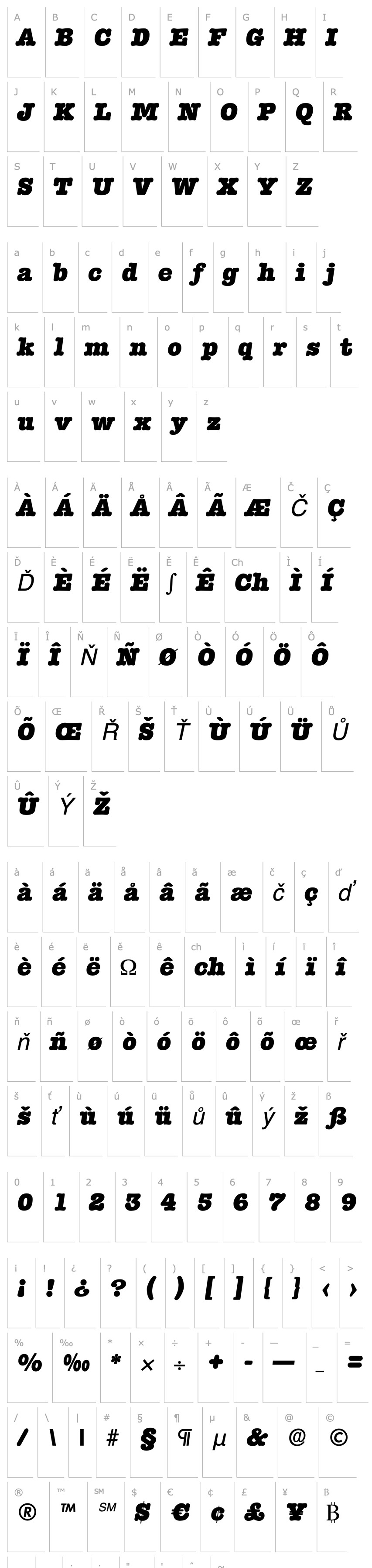 Overview ThorBecker-Heavy Italic