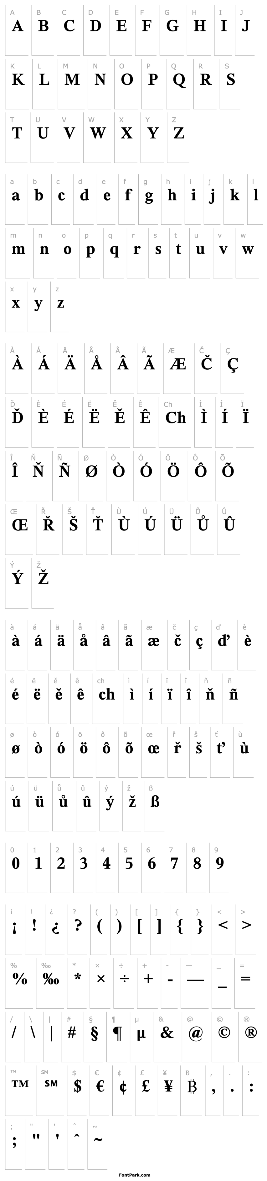 Přehled Thorndale Bold