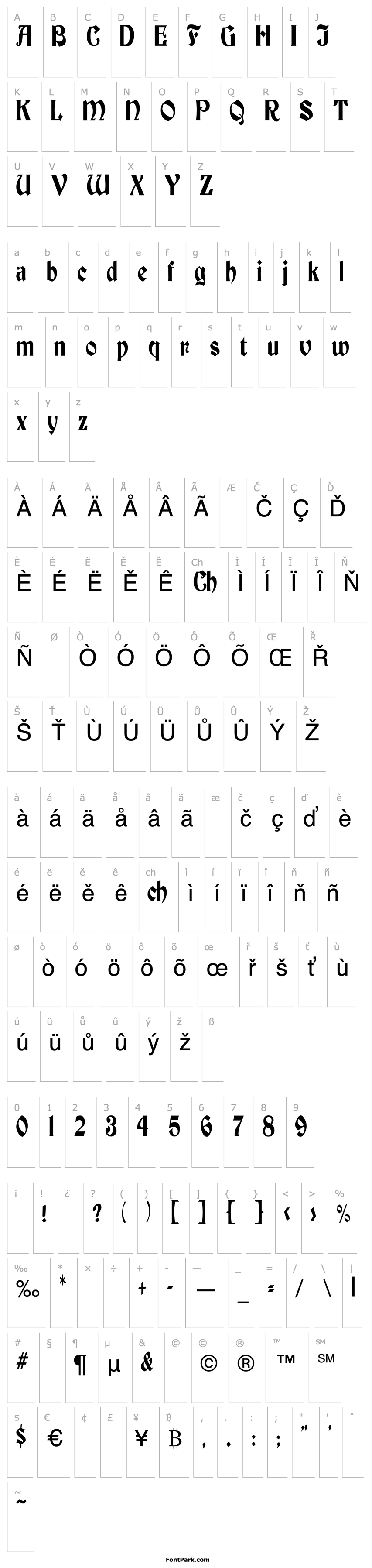 Přehled ThorntonCondensed