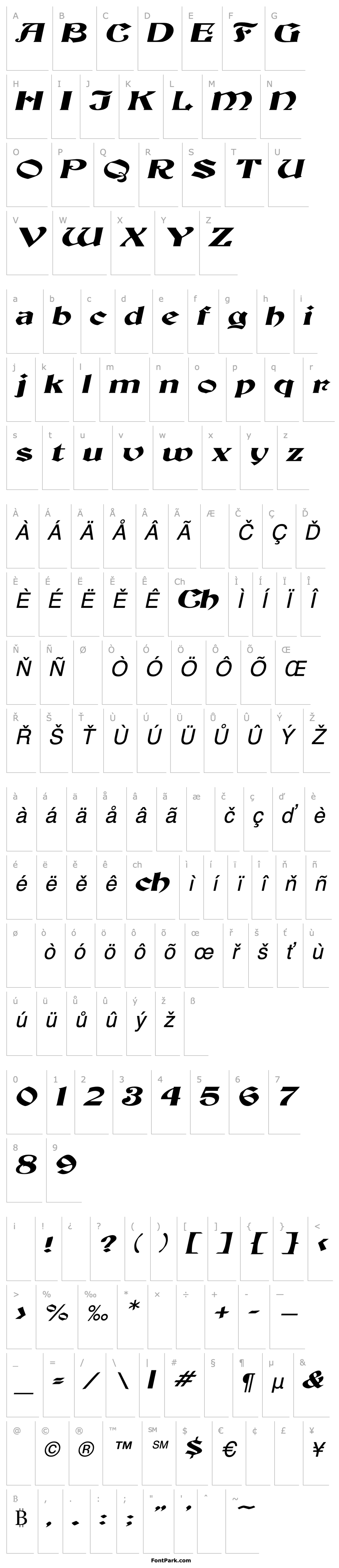 Overview ThorntonExtended Italic