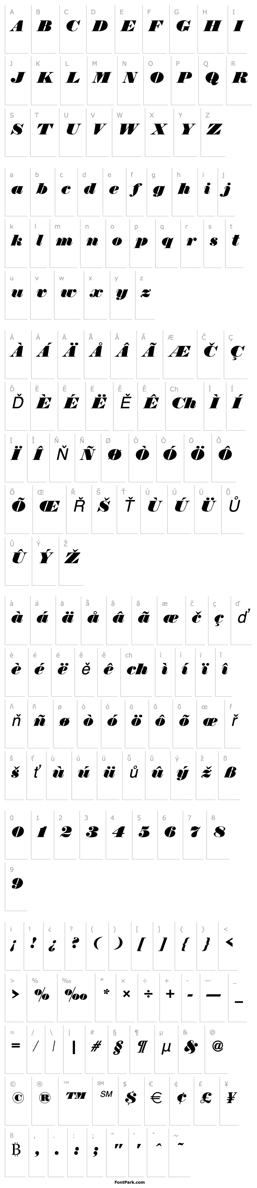 Přehled Thorowgood_Becker_Italic