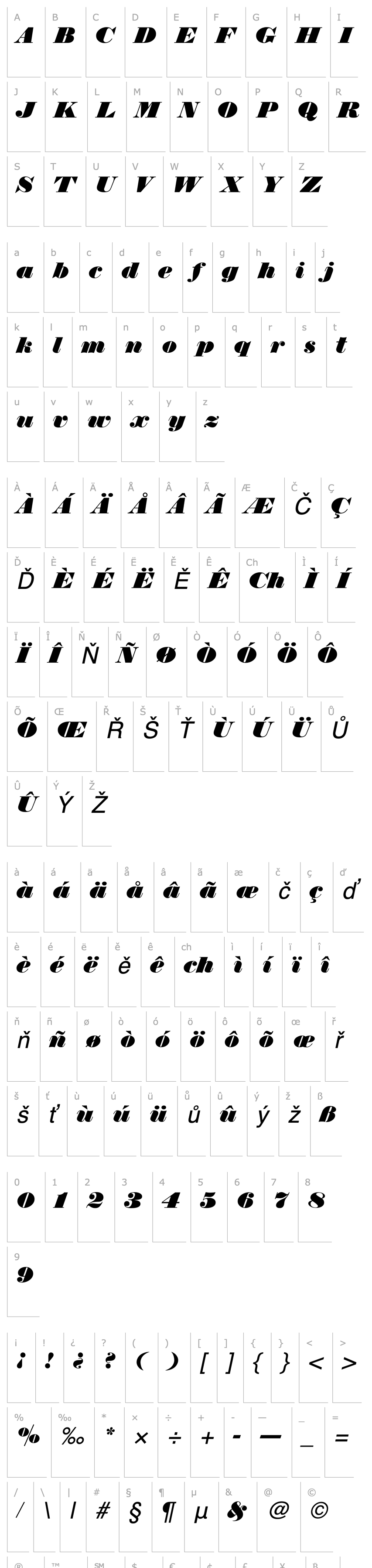 Přehled ThorowgoodEF-RegularItalic