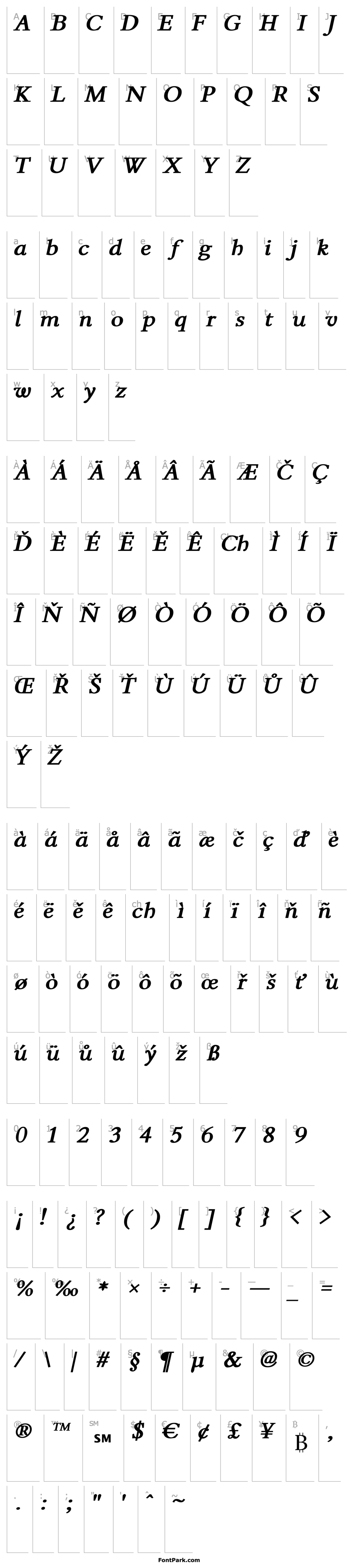 Overview Thryomanes Bold Italic