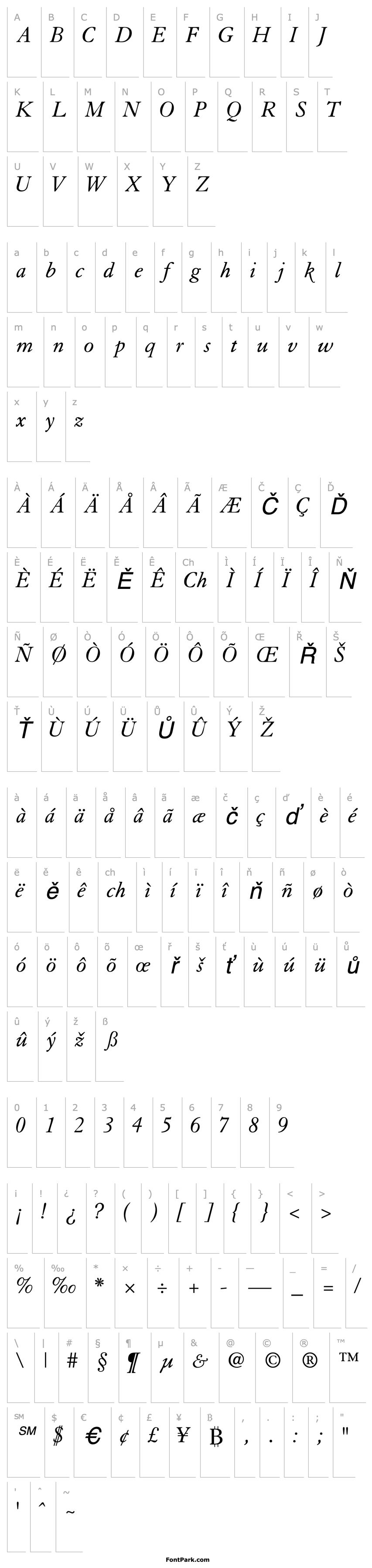 Overview TiascoSSK Italic