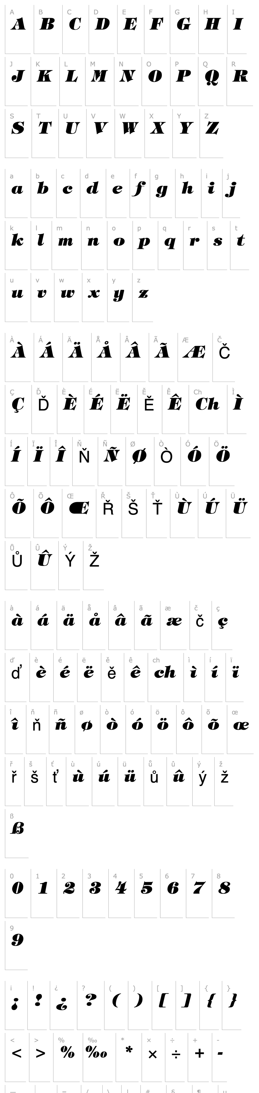 Overview Tiffany-Heavy-Italic