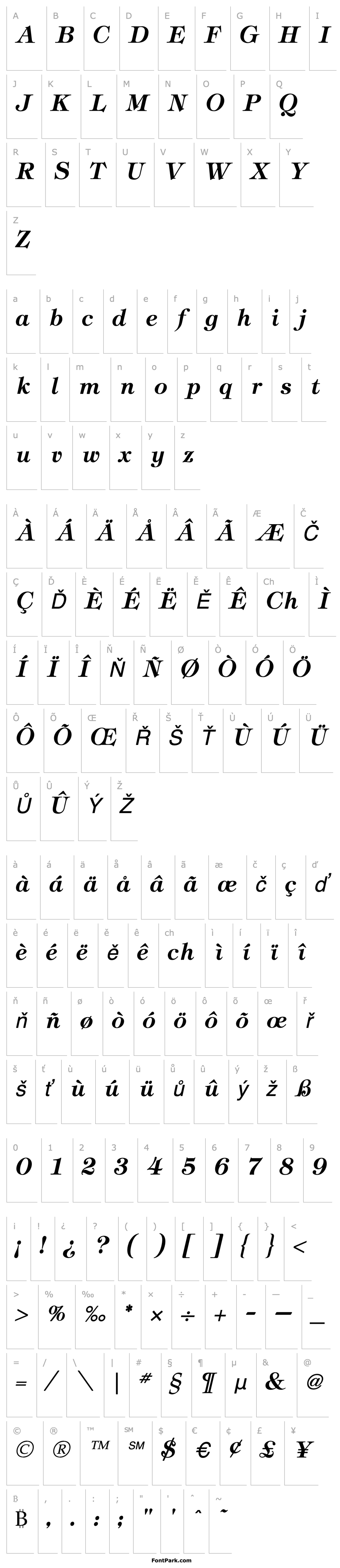 Overview TiffanyDemiItalic