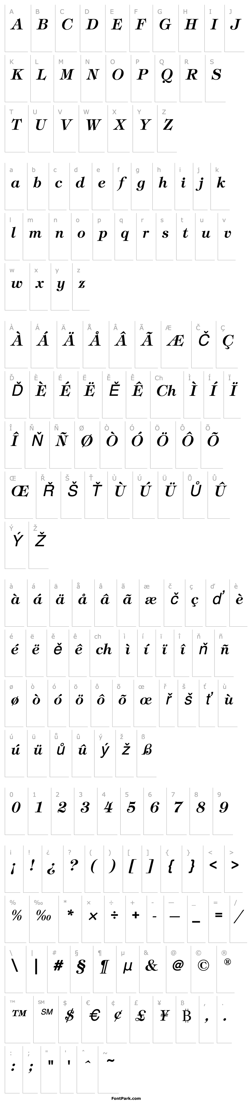 Overview TiffanyEF-DemiItalic